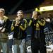 The Michigan basketball team gives freshman Spike Albrecht a standing ovation on Tuesday, April 9. AnnArbor.com I Daniel Brenner